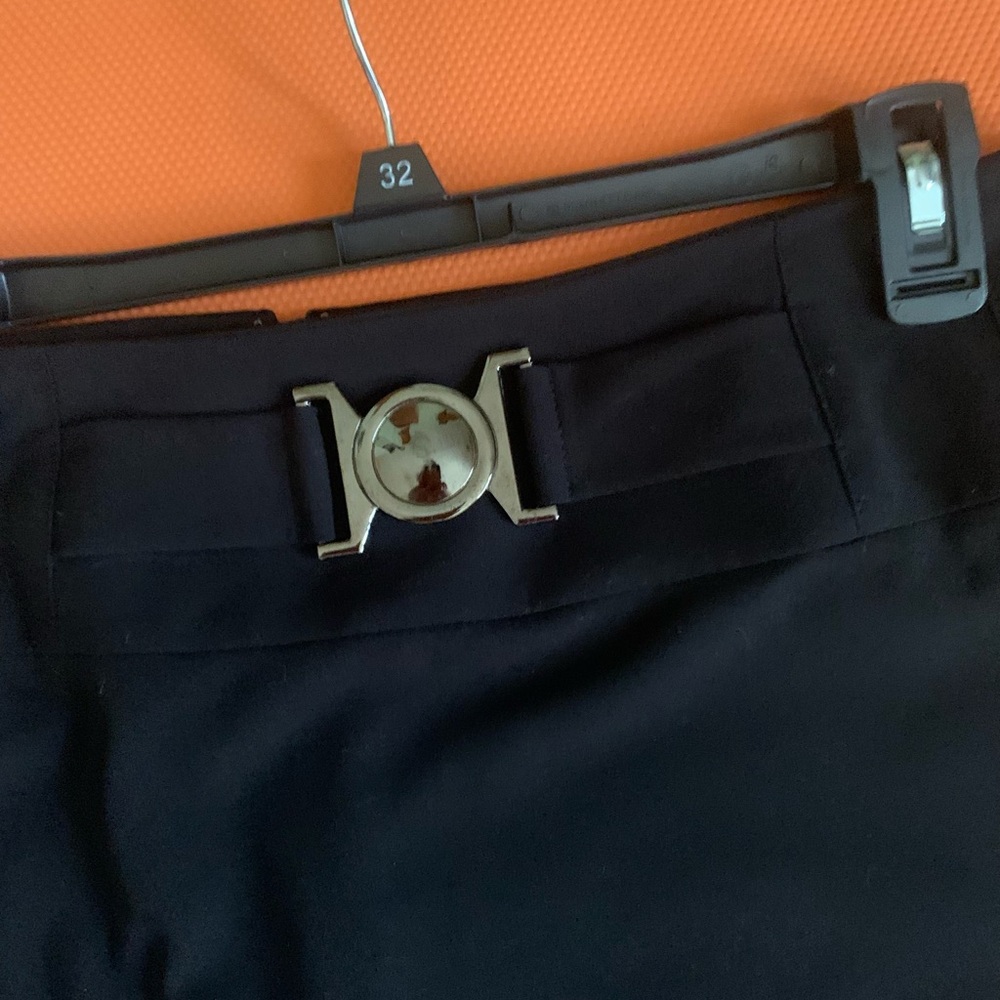 Alfani Black Skirt with Zipper Detail Sz 8